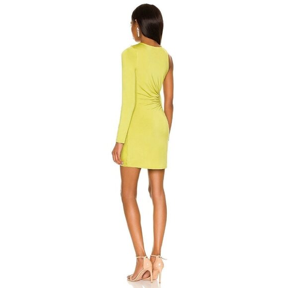 Lovers and Friends Collins Mini Dress in Chartreuse Green Small New Womens - Picture 4 of 10